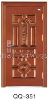 Solid wood door, PVC door, paint-free door, reinforced door QQ-346 details Picture